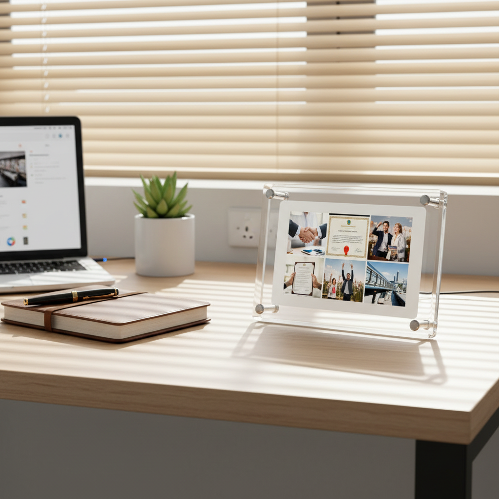 heymemo™ Acrylic Video Frame