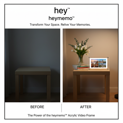 heymemo™ Acrylic Video Frame