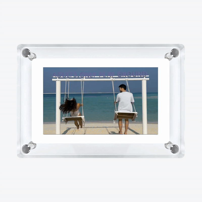 heymemo™ Acrylic Video Frame